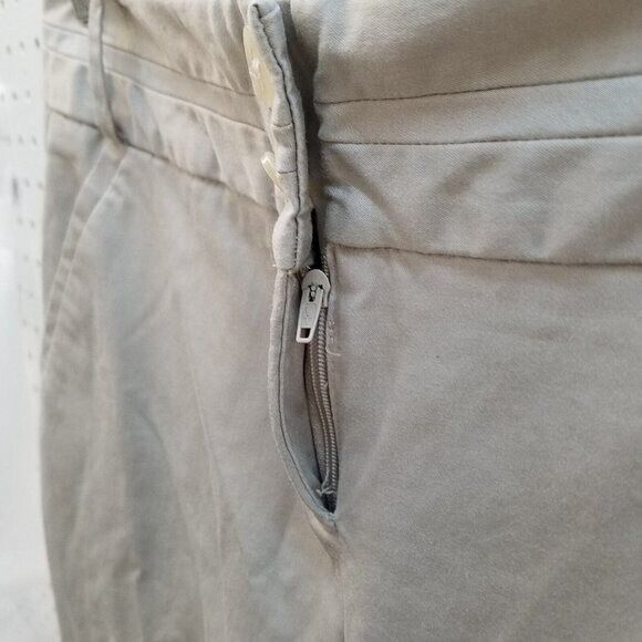 Larry Levine Womens Size 6 Tan  Solid Wide Leg Khaki Pants - Picture 3 of 9